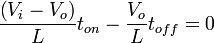 Equation for buck converter