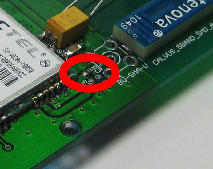 Unknown component in red circle